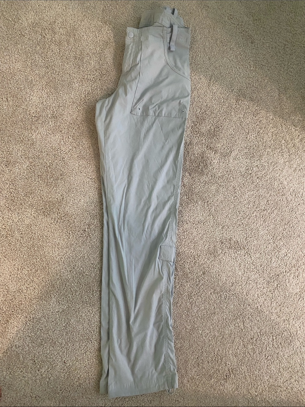 Light Gray Women's Utility Joggers with Cargo Pocket